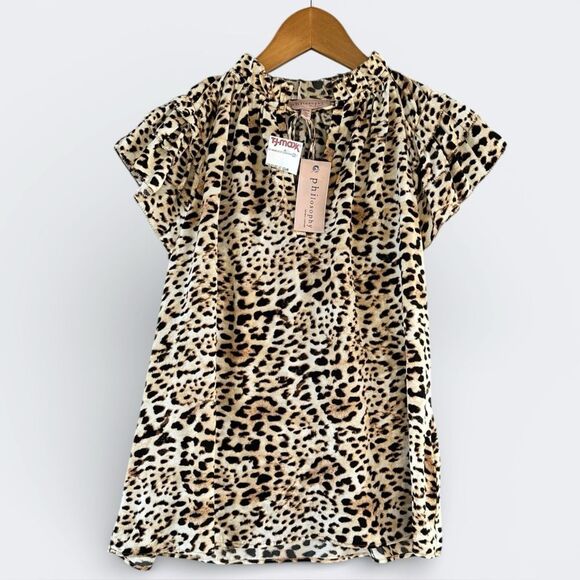 Philosophy Tops - 🎉5 for $45🎉 NWT Philosophy top blouse shirt size XS animal print